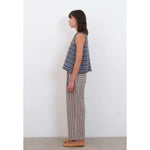 georgia trouser in bark/ecru