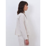 lillie jacket in ecru/fawn