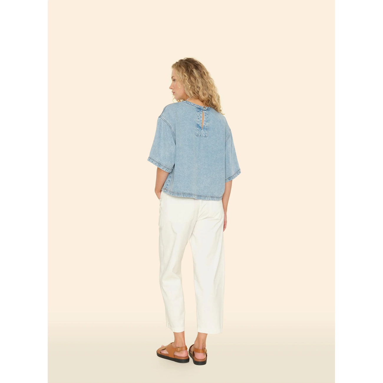 baxter pant in chalk white
