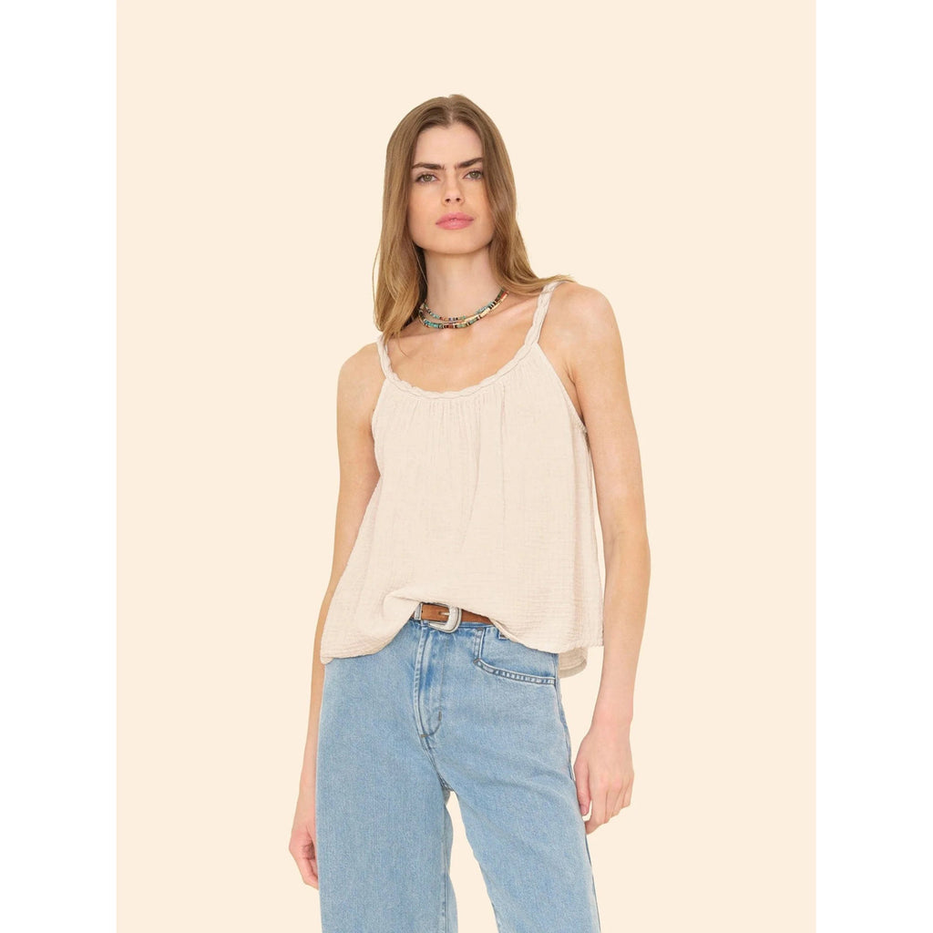 brandi tank in silver slate
