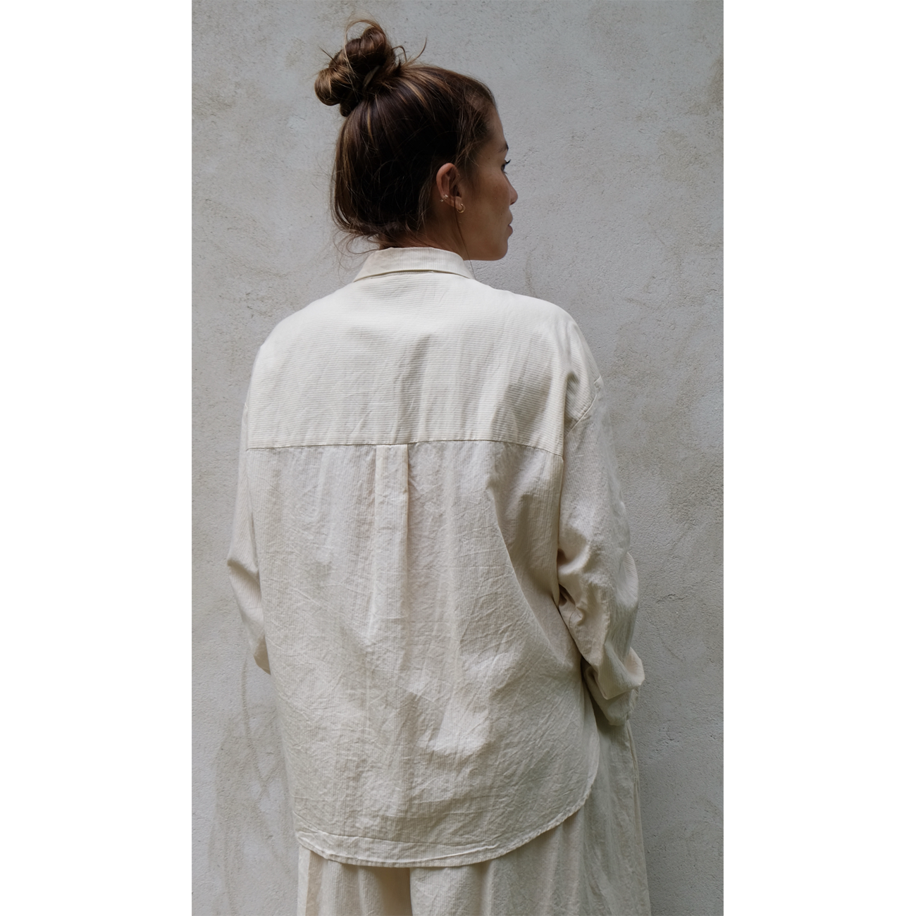 niveau shirt in ivory