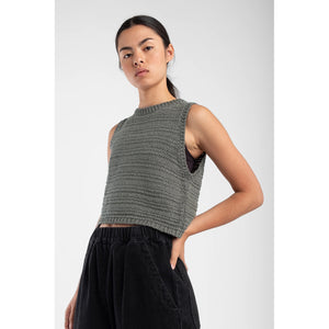 ribbon tank in fog green