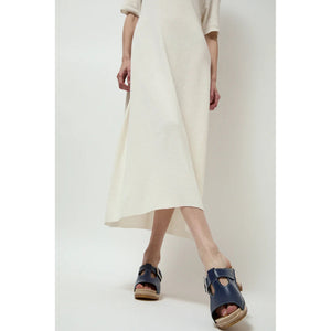 t strap clog on mid heel in ocean