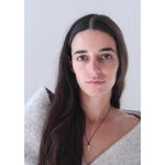 drift pendant on blue silk