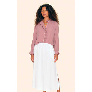 gillian shirt in dusty rose