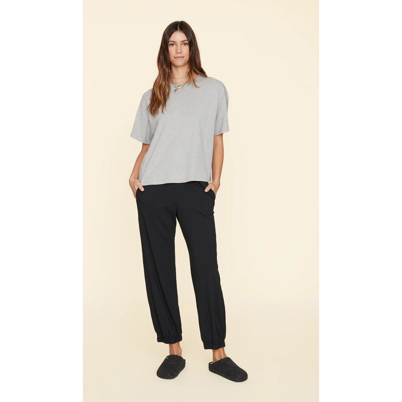 palmer tee in heather grey