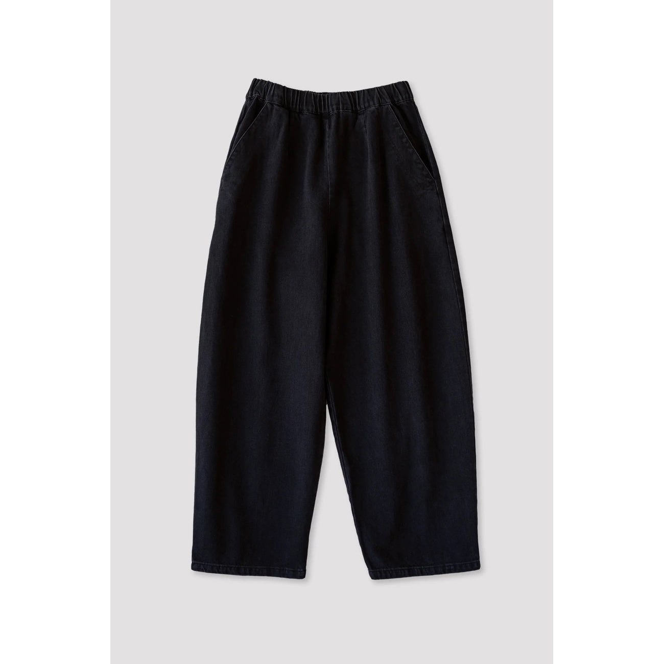 barrel pant in faded black