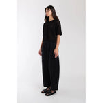 barrel pant in faded black