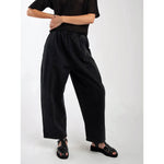 barrel pant in faded black