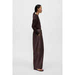 maxi pants in brown