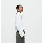 bomber shirt in white