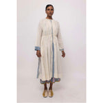 long sleeve buttonfront dress
