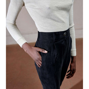 alpaca turtleneck in ecru