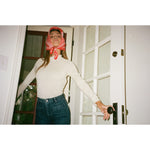 alpaca turtleneck in ecru