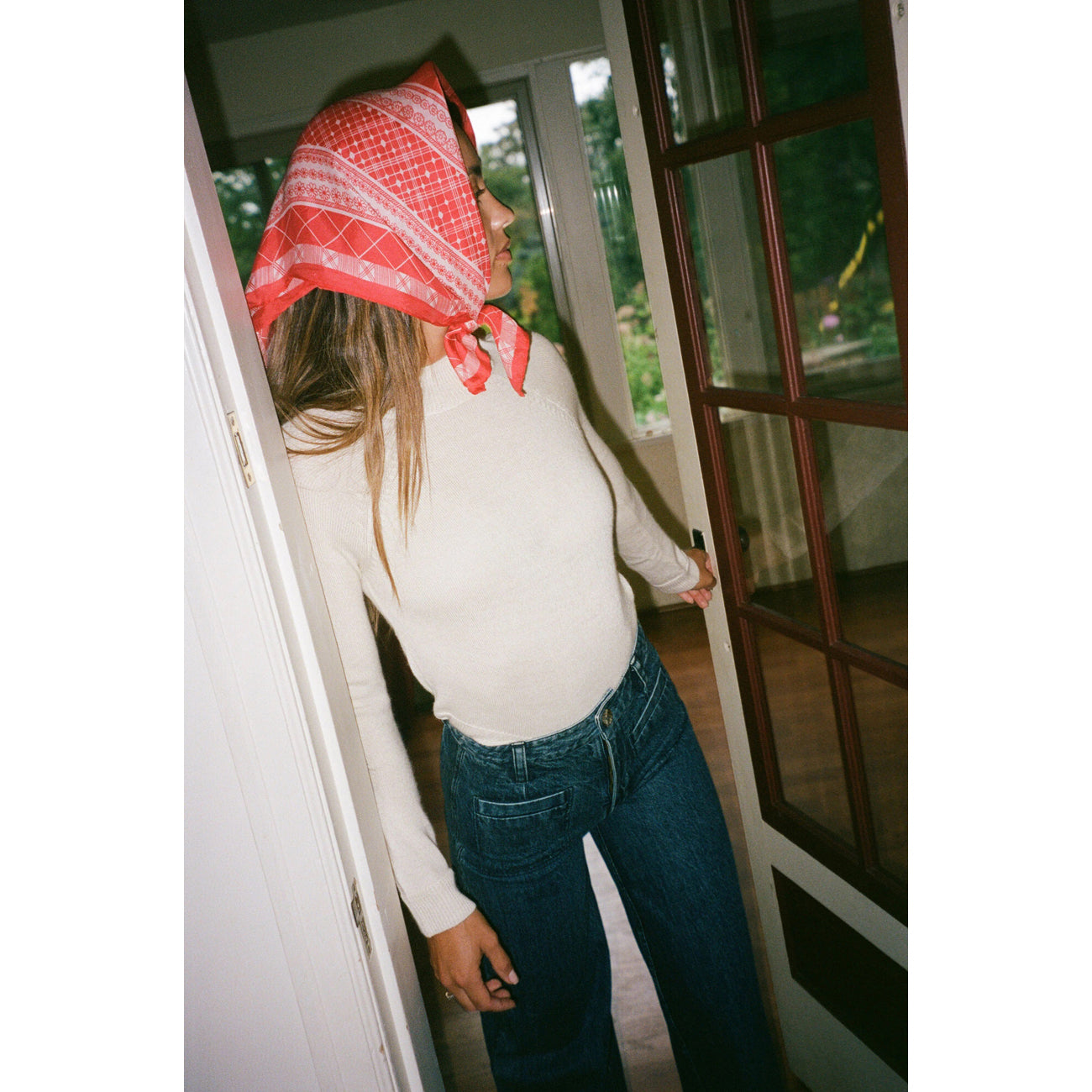 alpaca turtleneck in ecru