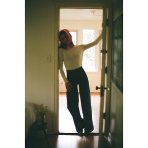 alpaca turtleneck in ecru