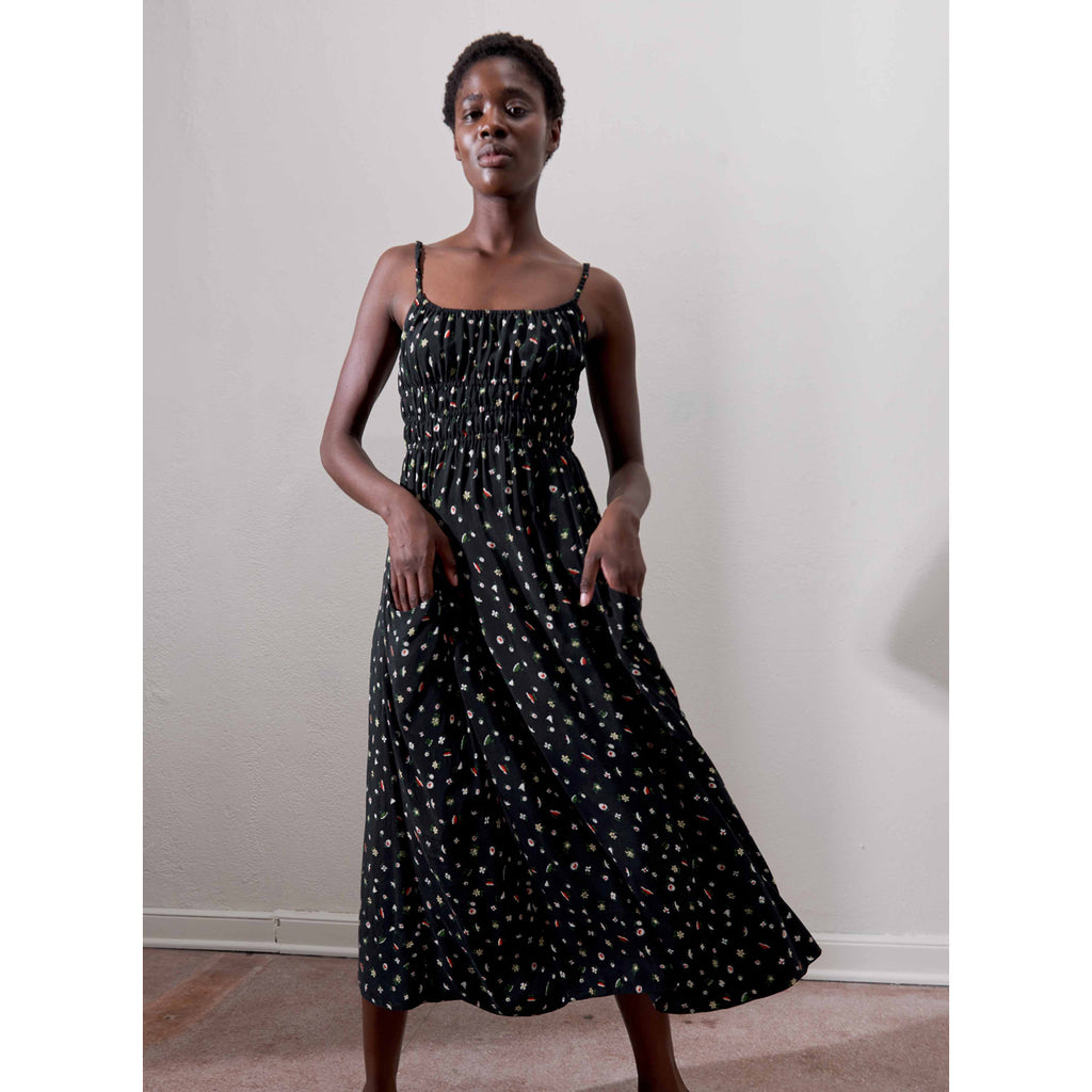 matcha dress in botanical