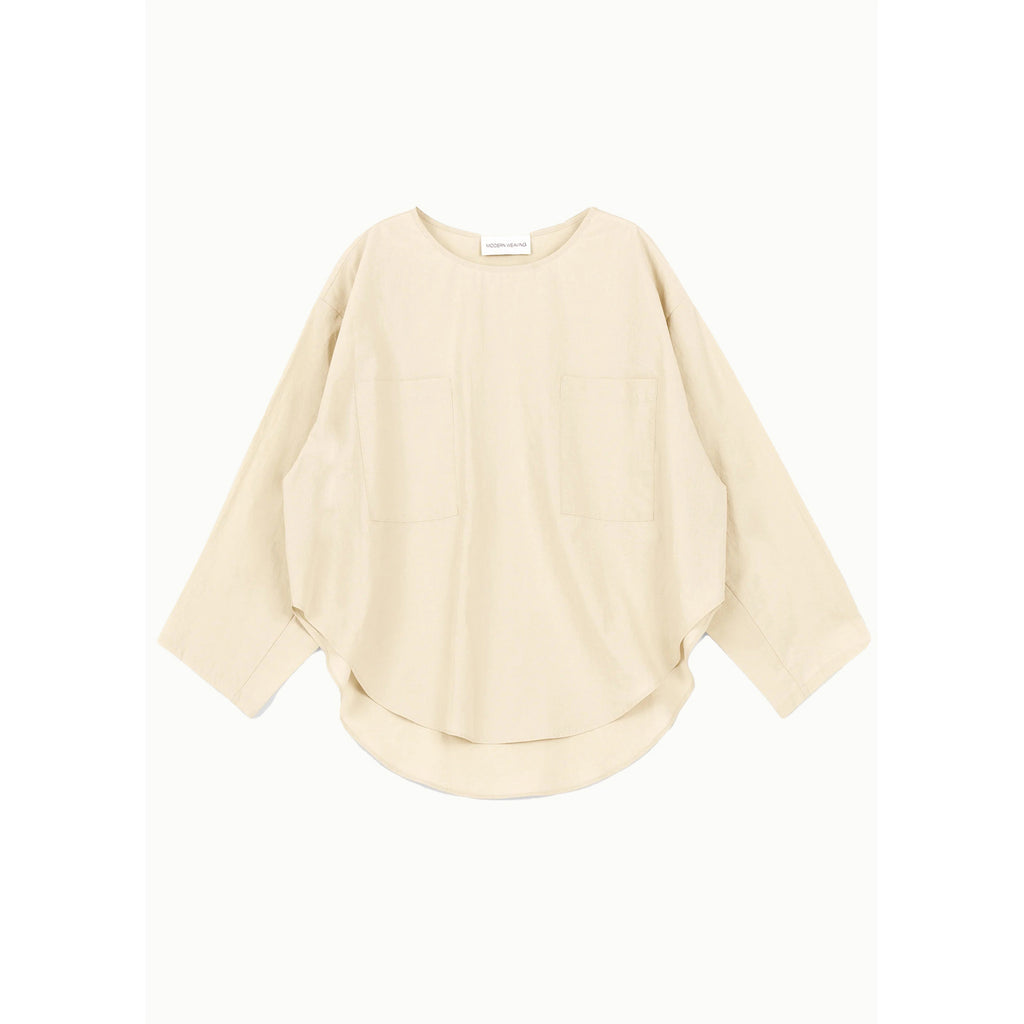 pocket popover top in eggshell