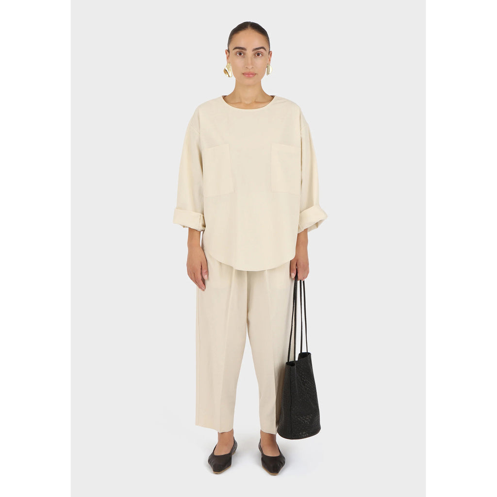 pocket popover top in eggshell
