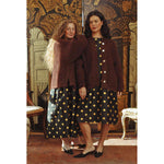 sybil tweed cardigan in chocolate