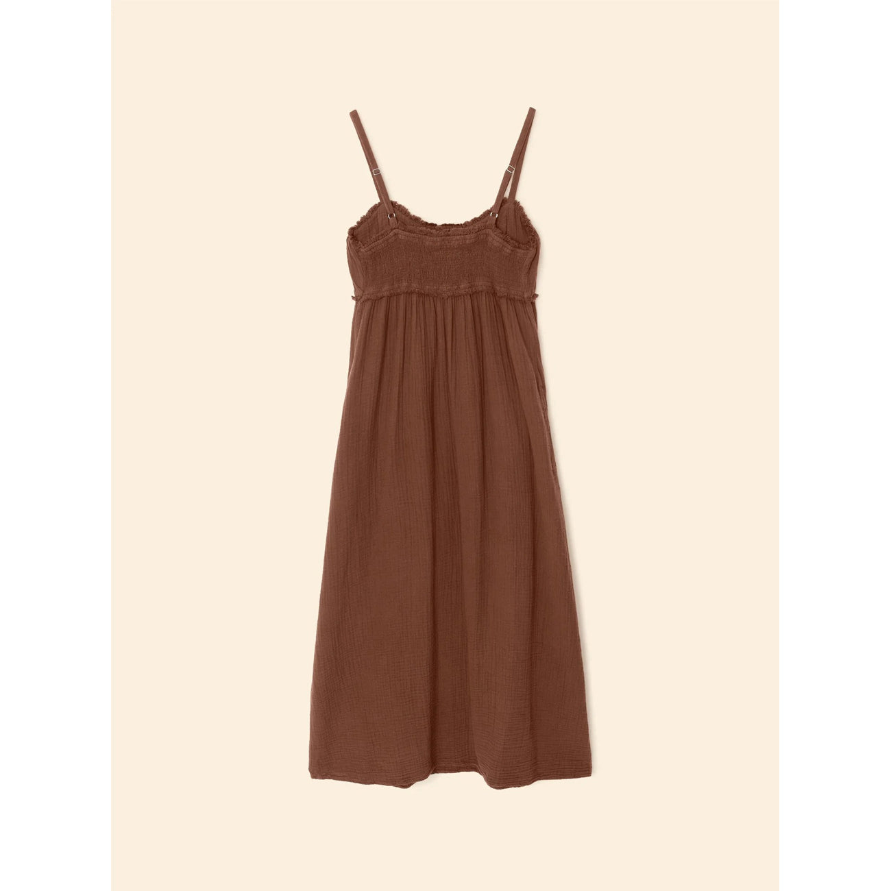 jacinda dress in cocoa bean