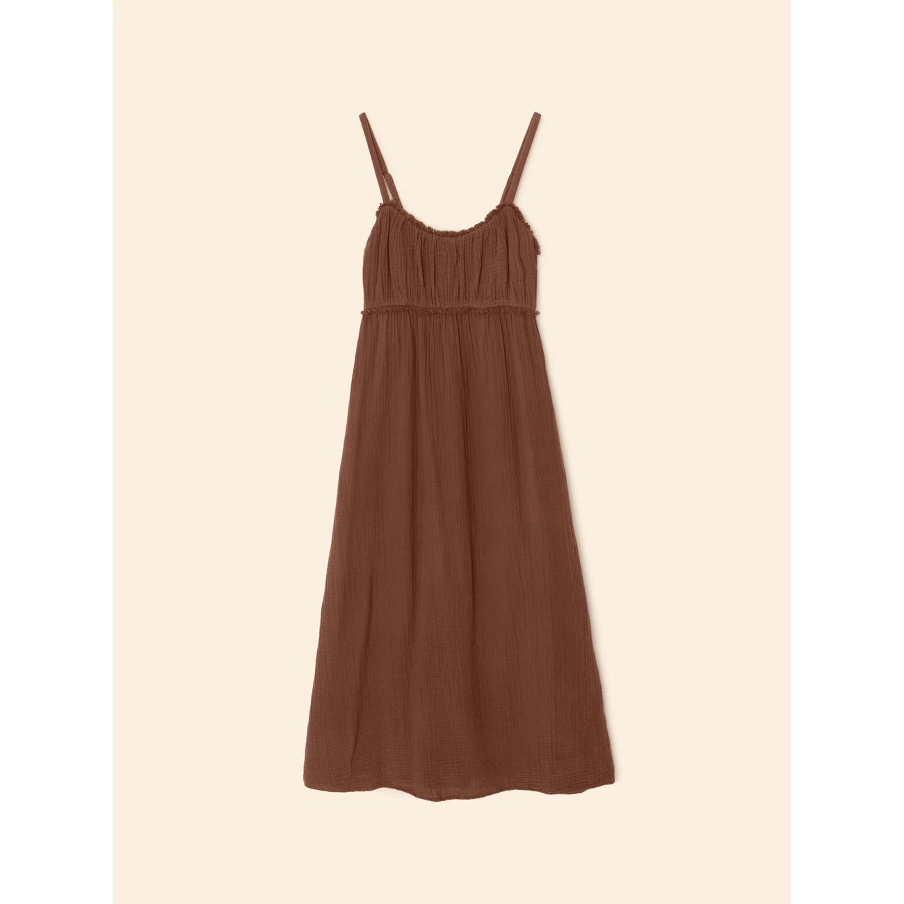 jacinda dress in cocoa bean