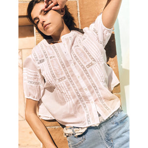 claudia shirt in white