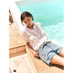 claudia shirt in white