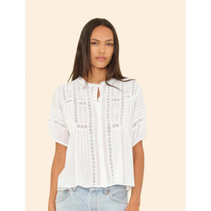 claudia shirt in white