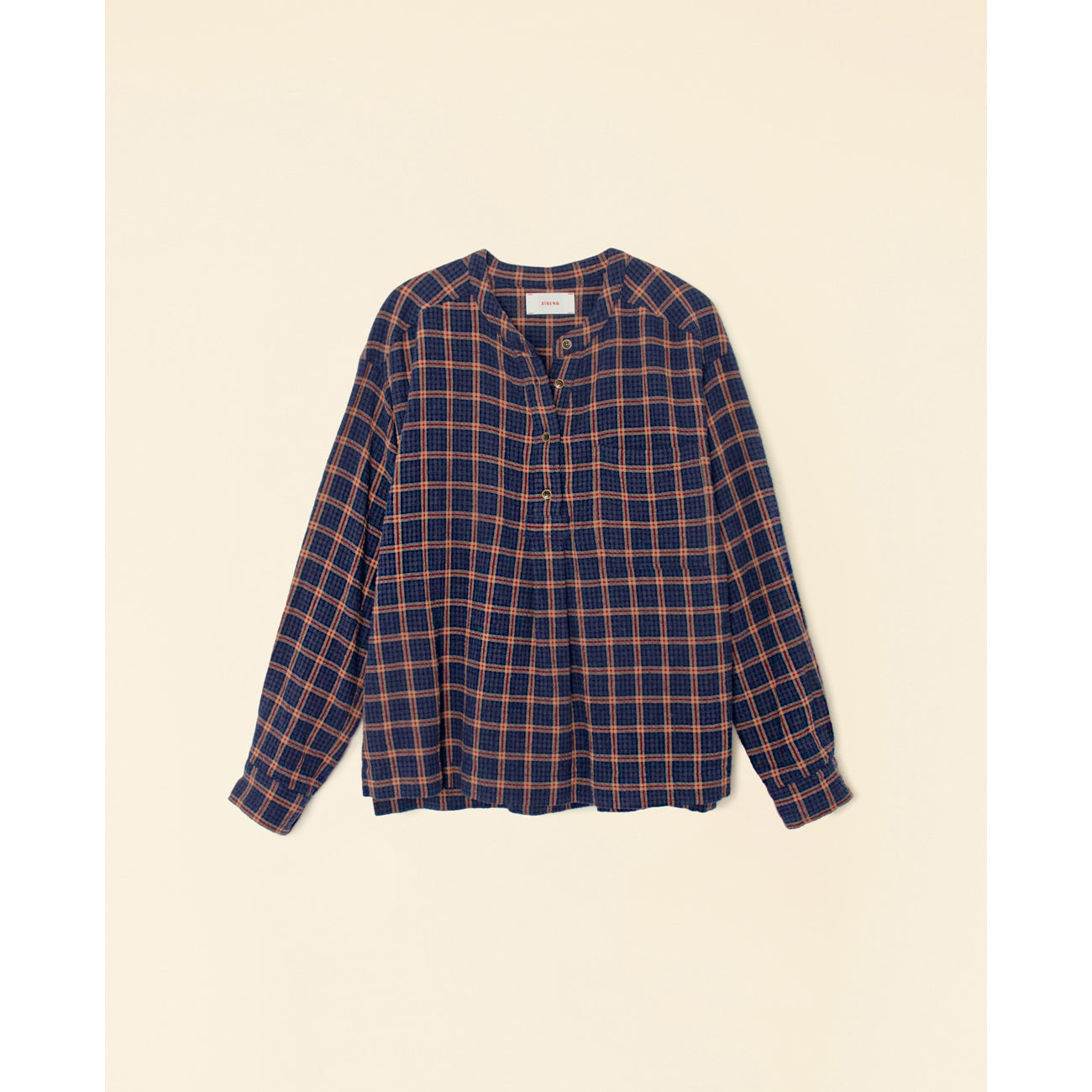 makenzie top in navy brick