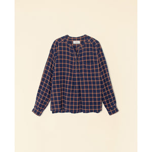 makenzie top in navy brick