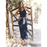 fallon dress in navy
