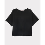 cropped tee in black