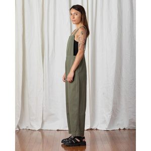 fitted overall jumper in faded olive