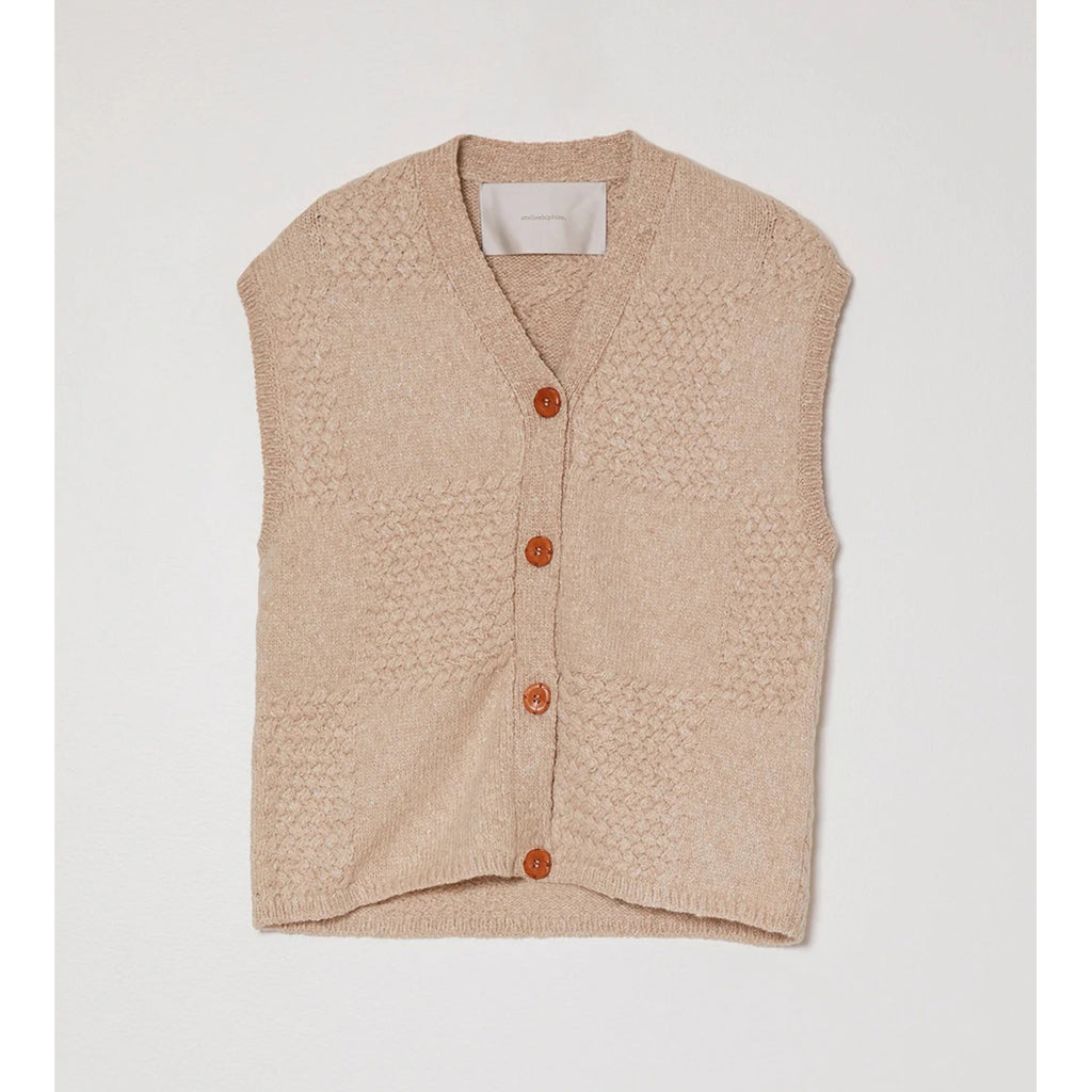 barranca vest in brown rice