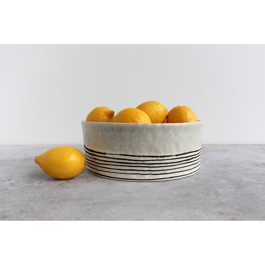serving bowl in seafoam