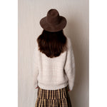 wakefield in chocolate brown velour felt