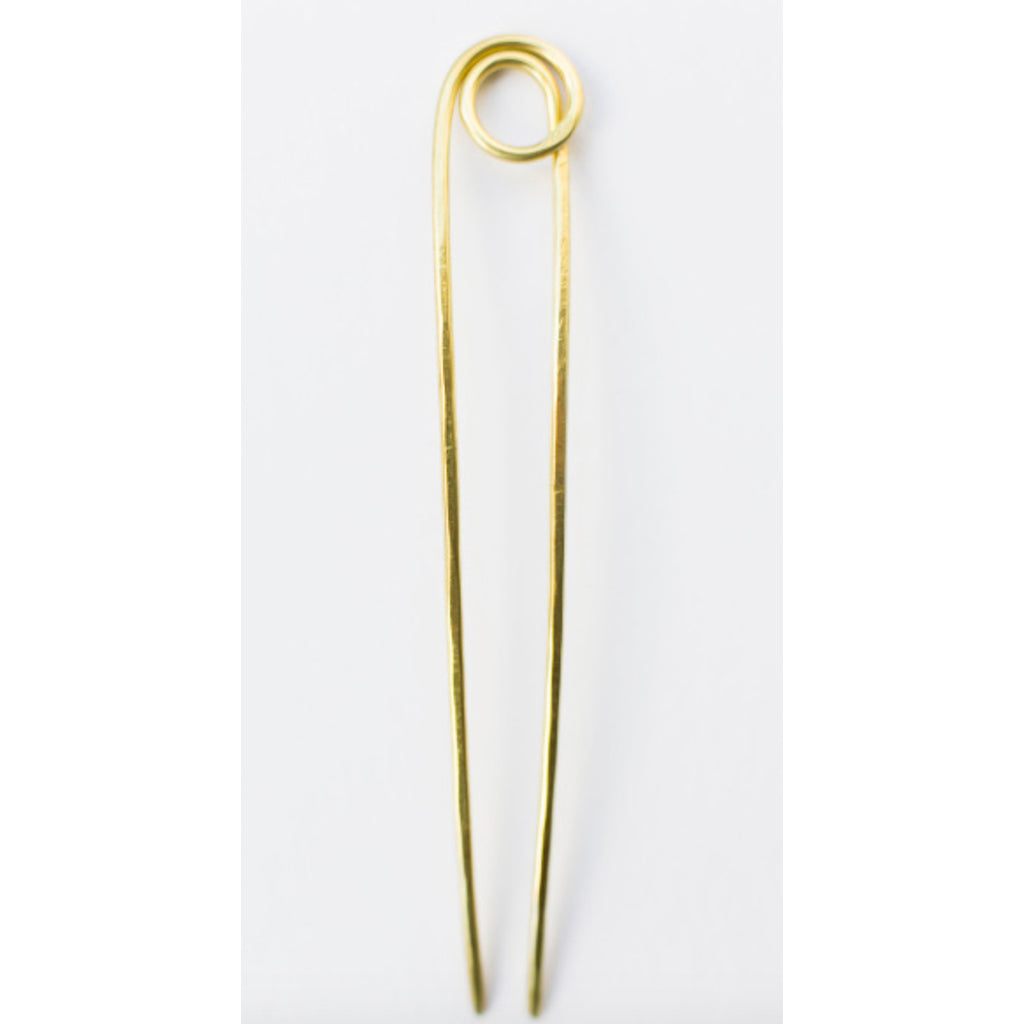 brass le loop hair pin