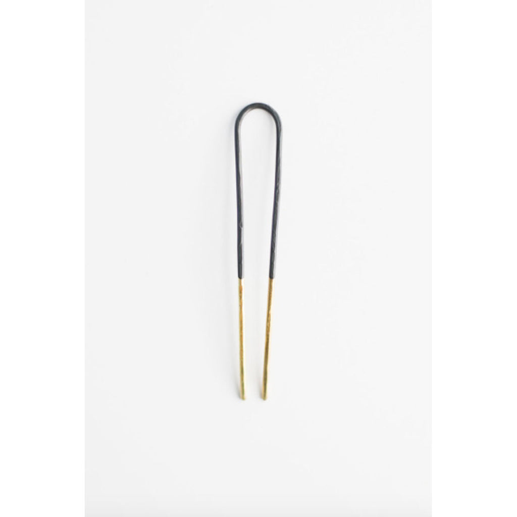 brass equinox mini hair pin