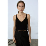 cotton top in black