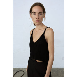 cotton top in black