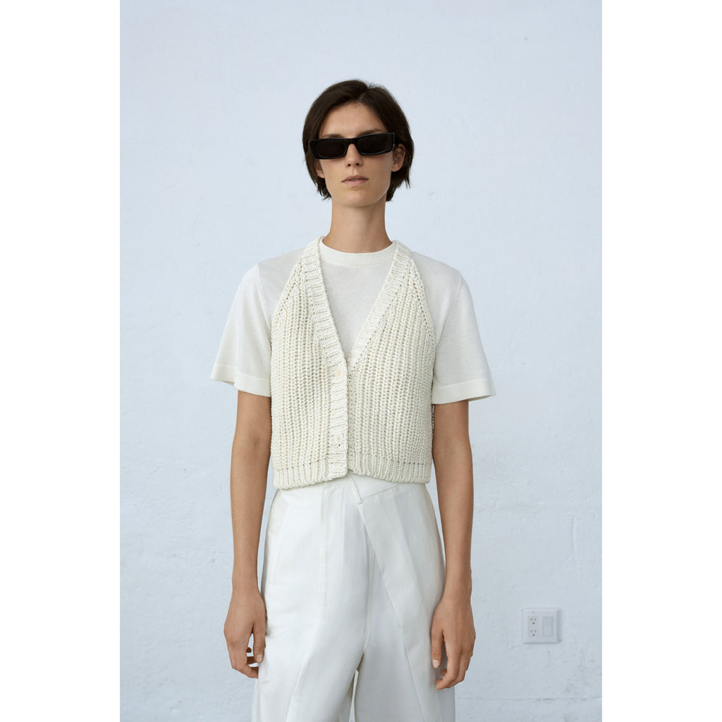 cotton waistcoat in natural