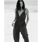 infinite rope jumpsuit in black
