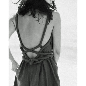 infinite rope jumpsuit in black
