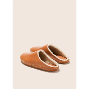 outdoor slipper wool in tan