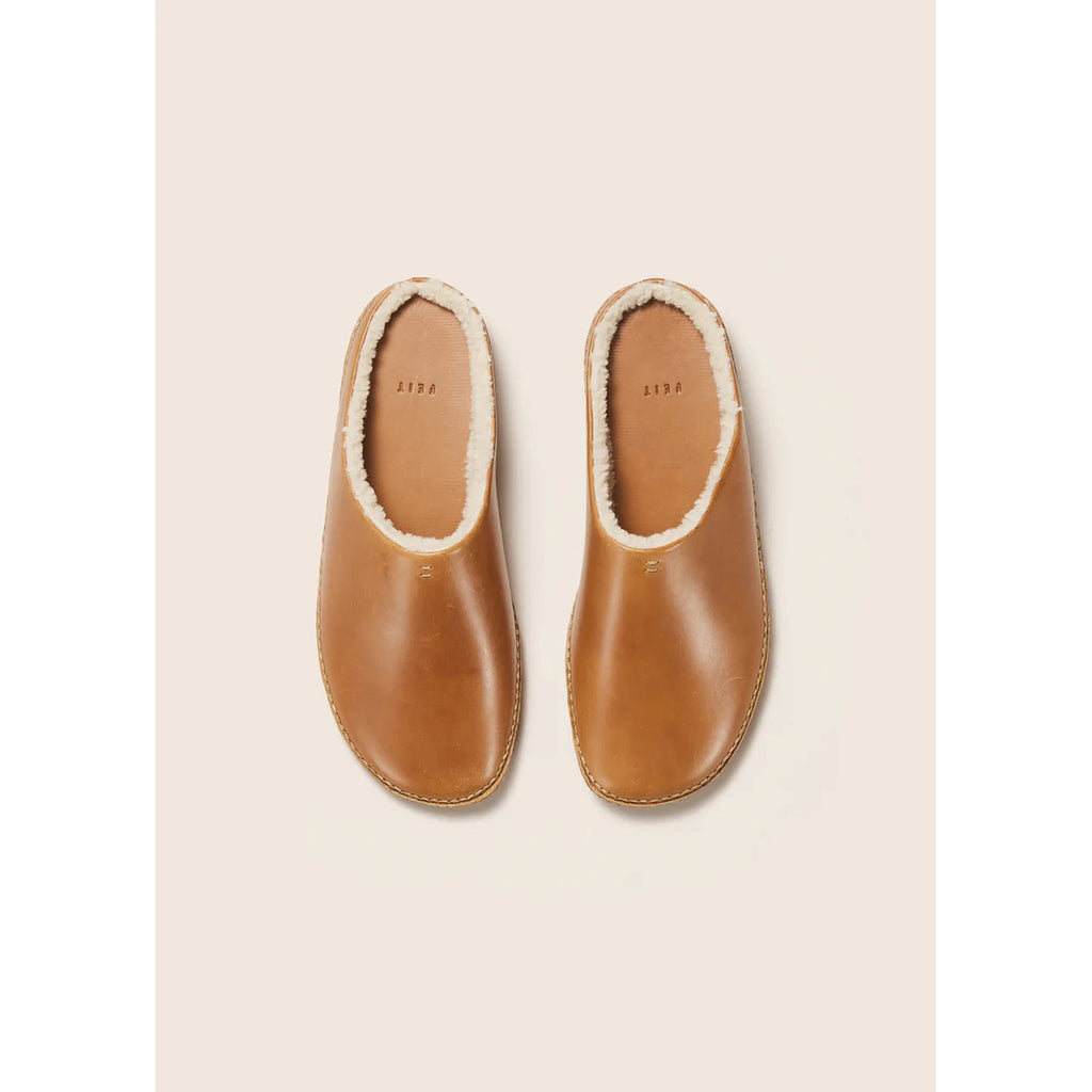 outdoor slipper wool in tan