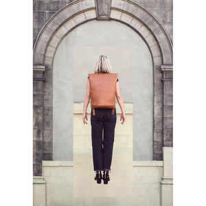 harvest backpack in tan