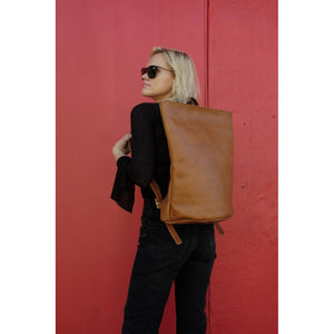 harvest backpack in tan
