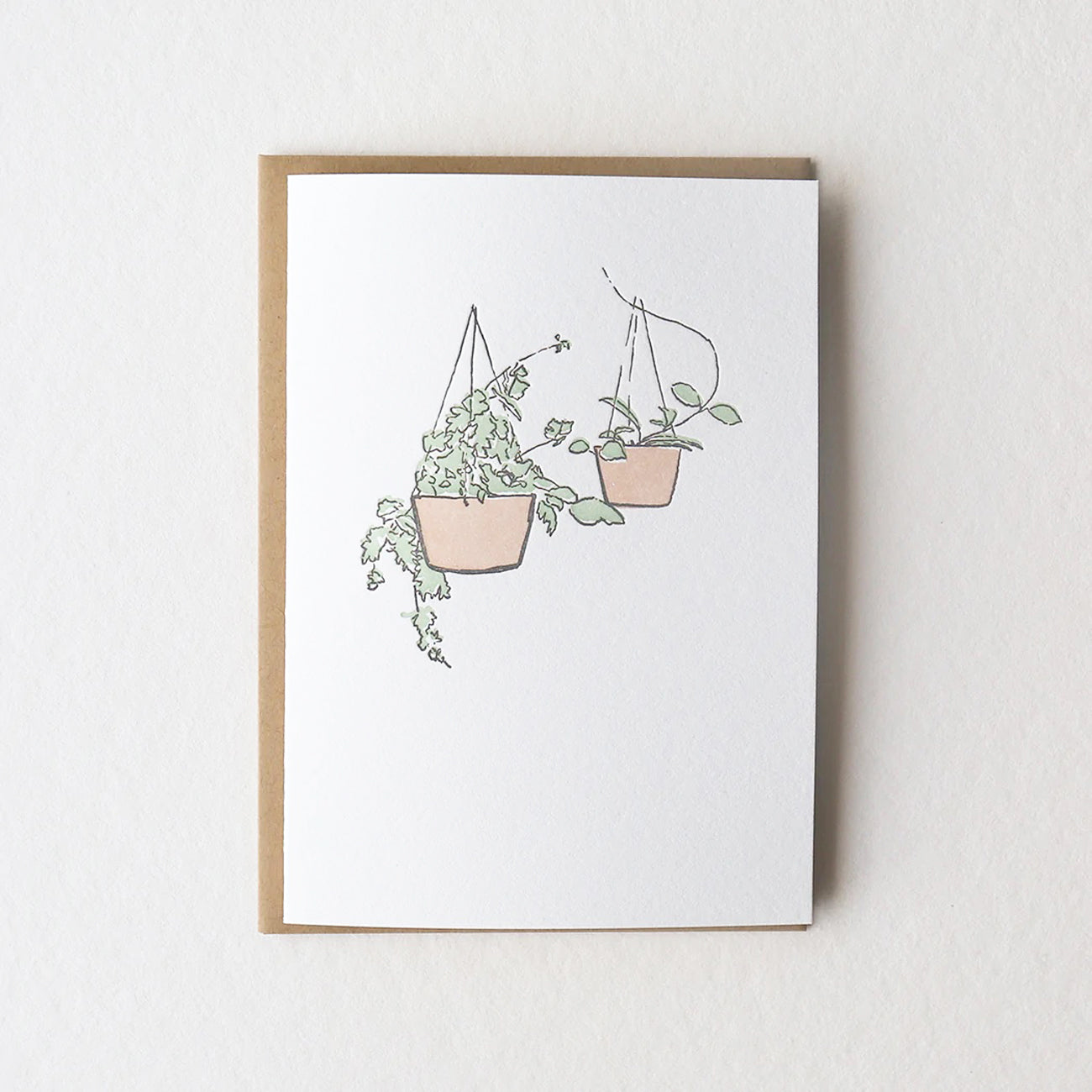 hanging plants card