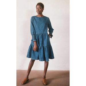 langer dress in organic cotton denim